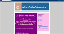 Desktop Screenshot of islamdafinaldestination.blogspot.com