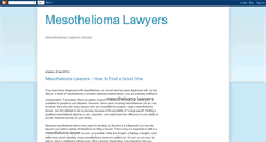 Desktop Screenshot of mesothelioma-lawyers-articles.blogspot.com