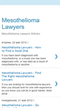 Mobile Screenshot of mesothelioma-lawyers-articles.blogspot.com