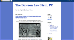 Desktop Screenshot of dawsonlawfirm2010.blogspot.com