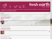 Tablet Screenshot of freshearthorganicfood.blogspot.com