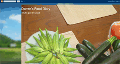 Desktop Screenshot of darrensfooddiary.blogspot.com