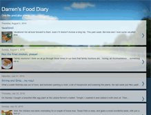 Tablet Screenshot of darrensfooddiary.blogspot.com