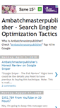 Mobile Screenshot of ambatchmasterpublisher-joseph.blogspot.com