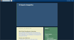 Desktop Screenshot of elespaciogeografico.blogspot.com