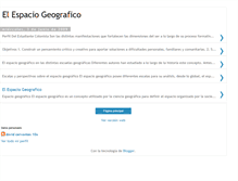 Tablet Screenshot of elespaciogeografico.blogspot.com