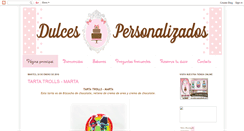 Desktop Screenshot of dulcespersonalizados.blogspot.com