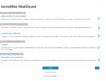 Tablet Screenshot of incredible-healthcare.blogspot.com