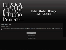 Tablet Screenshot of elguapoproductions.blogspot.com