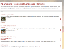 Tablet Screenshot of kldesignslandscapedesign.blogspot.com