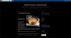 Desktop Screenshot of everything-cheesecake.blogspot.com