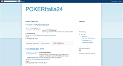 Desktop Screenshot of pokeritalia24.blogspot.com