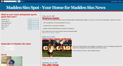 Desktop Screenshot of maddensimspot.blogspot.com