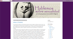 Desktop Screenshot of hablemossobresexualidad.blogspot.com