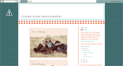 Desktop Screenshot of claireelisephotography.blogspot.com