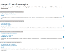 Tablet Screenshot of perspectivasocioecologica.blogspot.com
