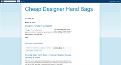 Desktop Screenshot of cheapdesignerhandbags.blogspot.com