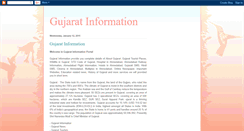 Desktop Screenshot of gujarat-information.blogspot.com