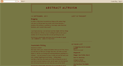 Desktop Screenshot of altruisticdesire.blogspot.com