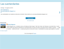 Tablet Screenshot of cuentandantes.blogspot.com