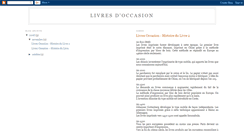 Desktop Screenshot of occasionlivres.blogspot.com