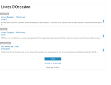 Tablet Screenshot of occasionlivres.blogspot.com