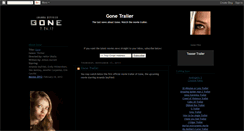 Desktop Screenshot of gone-movie-trailer.blogspot.com