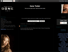 Tablet Screenshot of gone-movie-trailer.blogspot.com