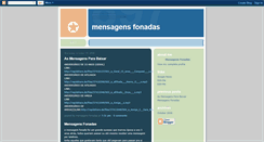 Desktop Screenshot of mensagensfonadas.blogspot.com