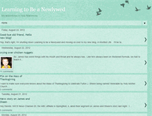 Tablet Screenshot of learningtobeanewlywed.blogspot.com