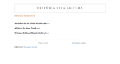 Desktop Screenshot of historiaviva-leitura.blogspot.com