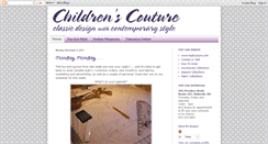 Desktop Screenshot of childrenscouture.blogspot.com