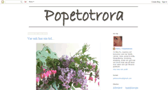 Desktop Screenshot of popetotrora.blogspot.com