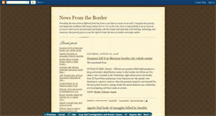 Desktop Screenshot of newsfromtheborder.blogspot.com