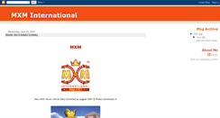 Desktop Screenshot of mxm-international.blogspot.com