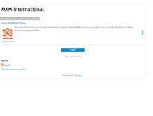 Tablet Screenshot of mxm-international.blogspot.com