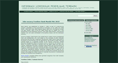 Desktop Screenshot of lowongan-pekerjaan01.blogspot.com