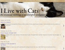 Tablet Screenshot of ilivewithcats.blogspot.com