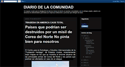 Desktop Screenshot of diariodelacomunidad.blogspot.com