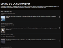 Tablet Screenshot of diariodelacomunidad.blogspot.com