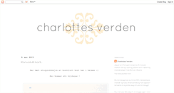 Desktop Screenshot of charlottes-verden.blogspot.com