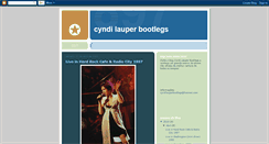 Desktop Screenshot of cyndilauperbootlegs.blogspot.com