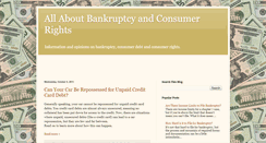 Desktop Screenshot of bankruptcyandconsumerrights.blogspot.com