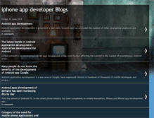 Tablet Screenshot of developeriphonesblog.blogspot.com