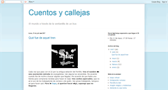 Desktop Screenshot of cuentosycallejas.blogspot.com