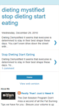 Mobile Screenshot of dietingstopdieting.blogspot.com