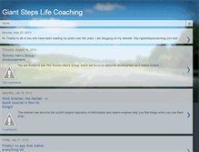 Tablet Screenshot of giantstepscoaching.blogspot.com