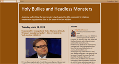 Desktop Screenshot of holybulliesandheadlessmonsters.blogspot.com