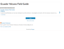 Tablet Screenshot of ecuadorvolcanofieldguide.blogspot.com