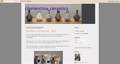 Desktop Screenshot of clementinaceramics.blogspot.com